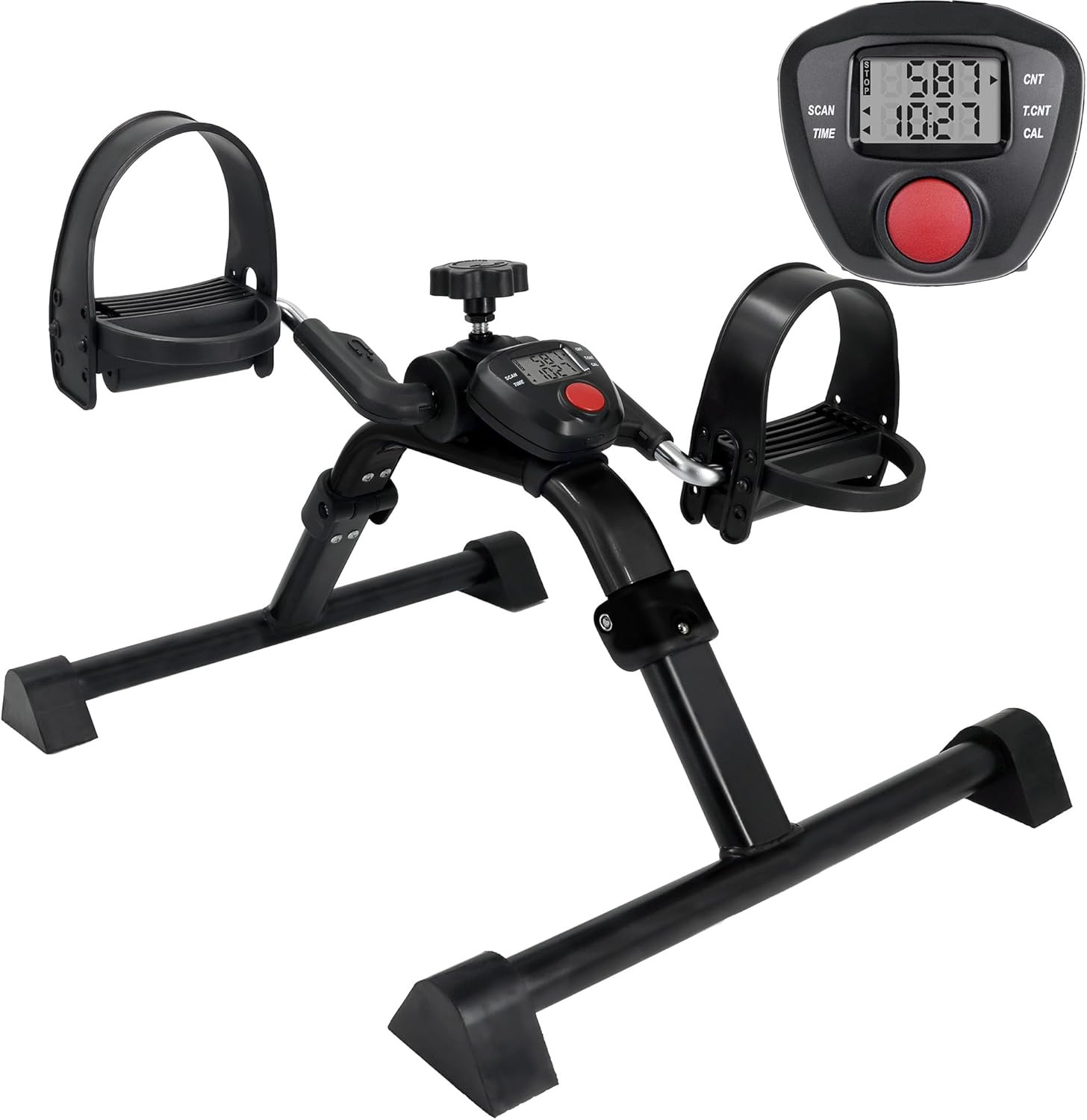 Vaunn under Desk Bike Pedal Exerciser Ergometer with LCD Display – Mini Pedal Ex
