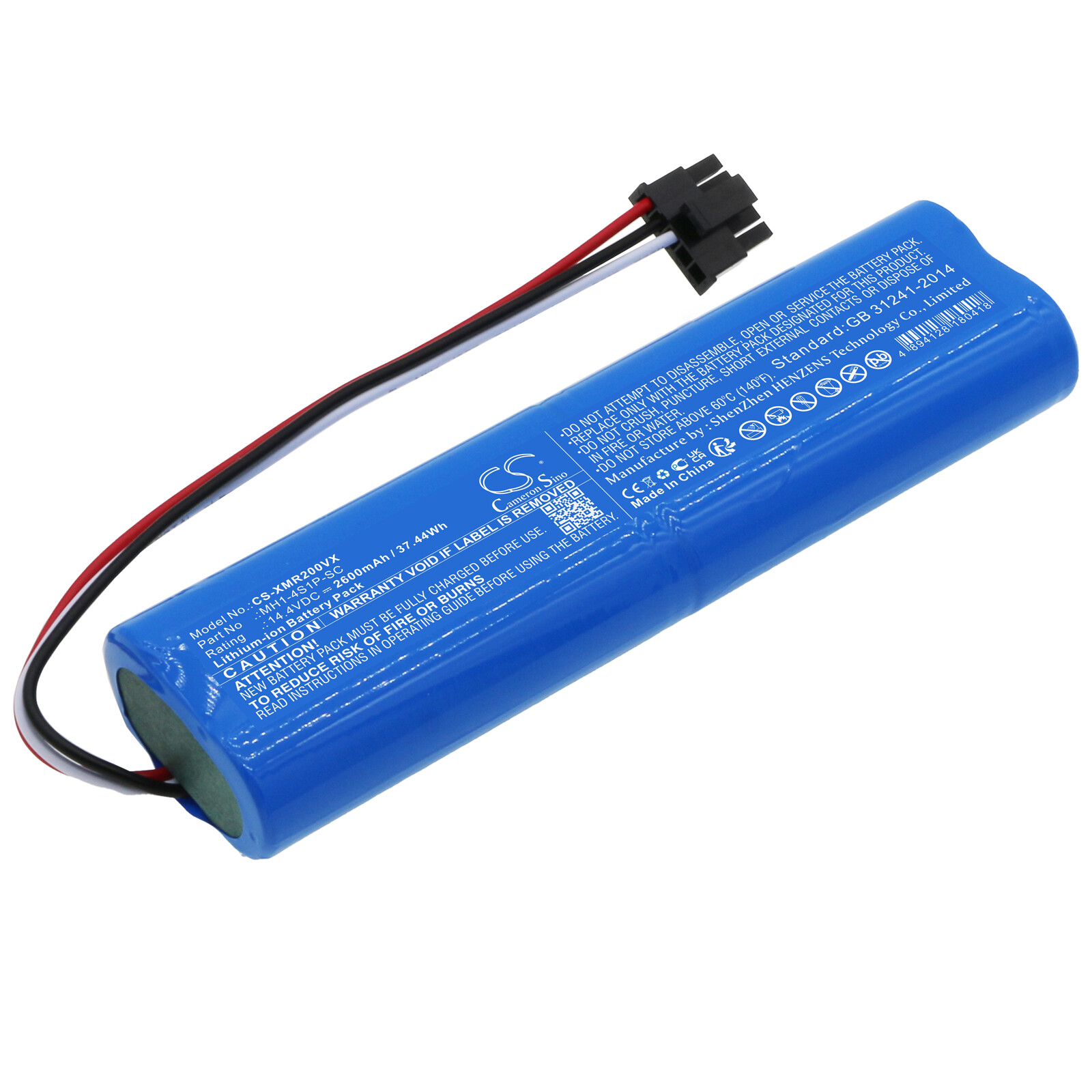 2600mAh / 37.44Wh Battery for Haier JX37 Sweeper P/N: MH1-4S1P-SC