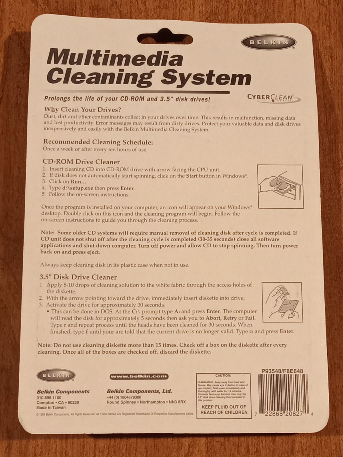 Belkin Cyberclean Multimedia Cleaning System – Model# F8E648