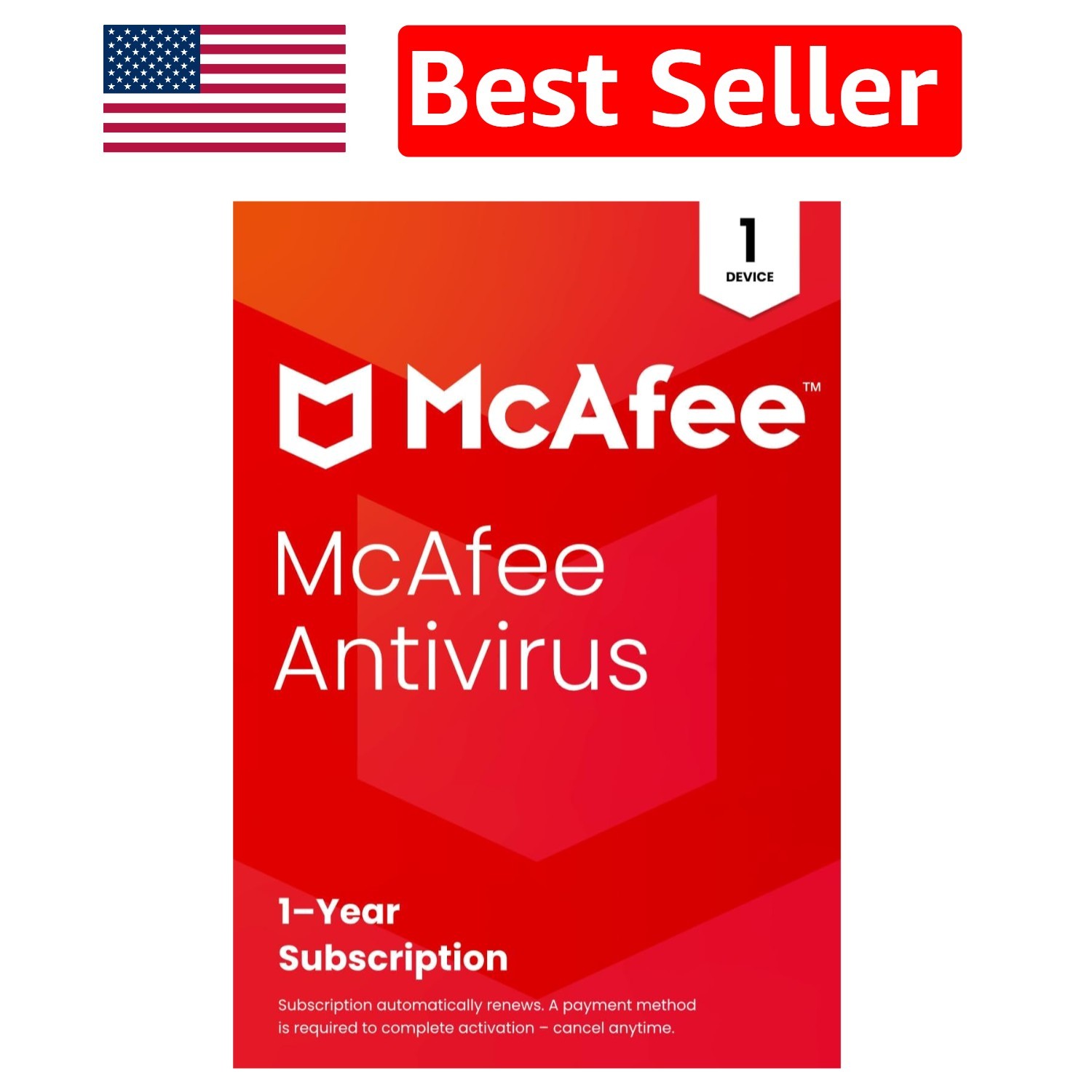 Antivirus 1-Device | Real-Time Protection & 1- Subscription