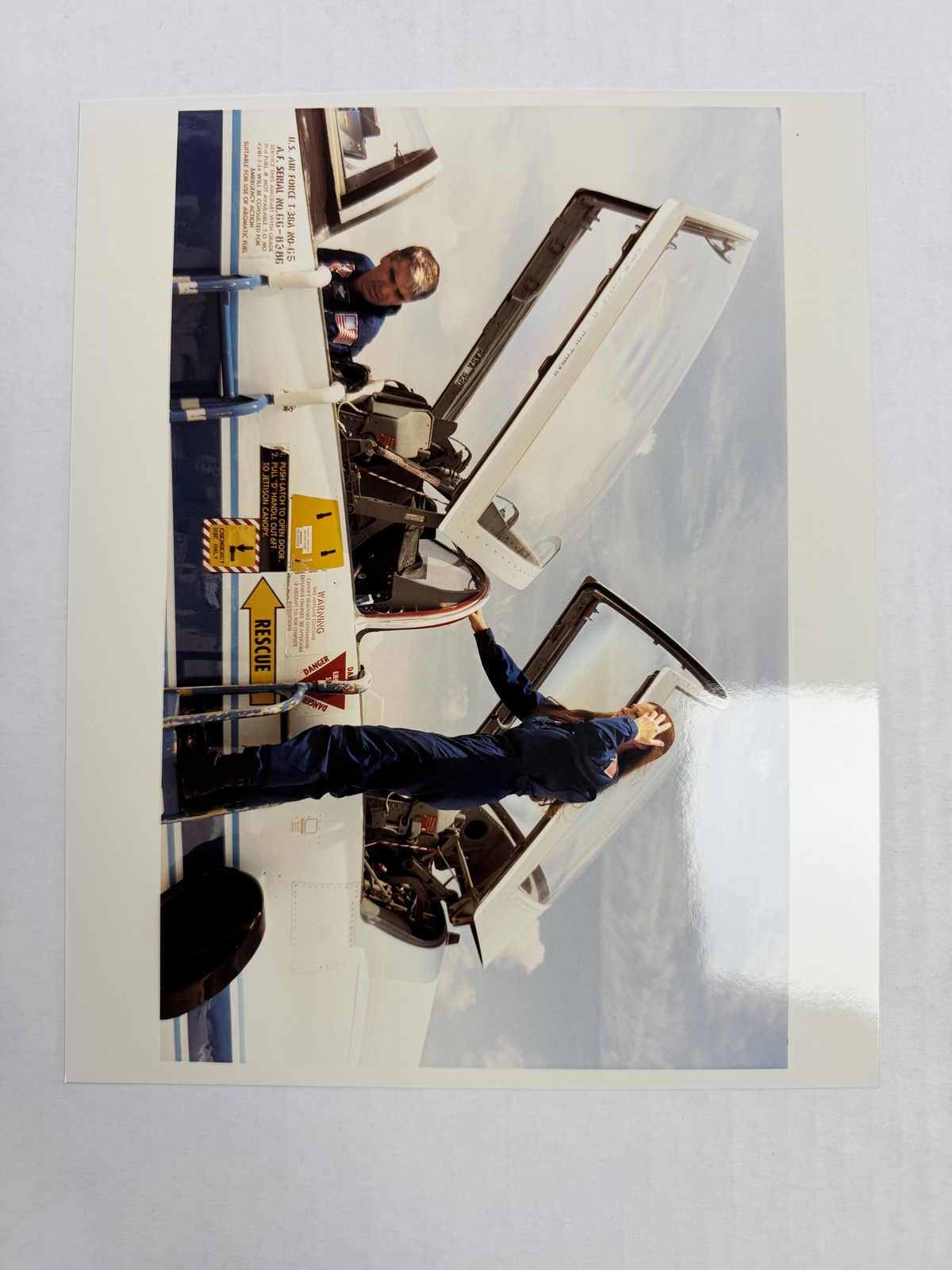 NASA STS-40 Sidney Gutierrez Arrives Countdown Demonstration Test Press Photo