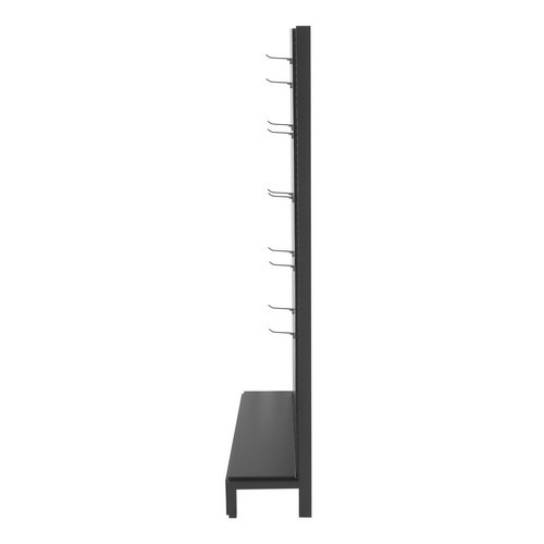 Black Metal Peg Board Display Stand Retail Display Rack Display Stand With Hooks