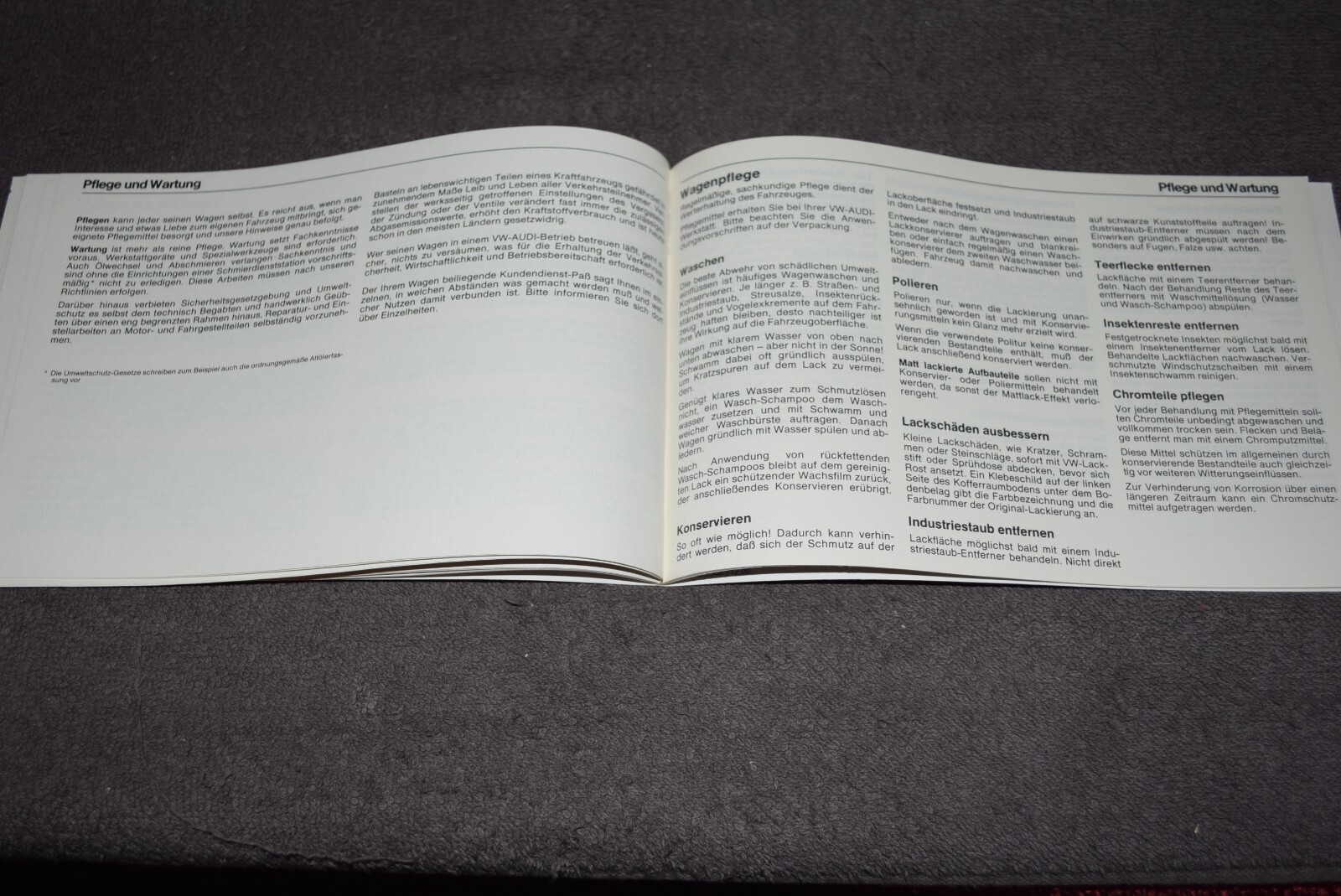 Operating Instructions Manual VW Derby I Type 86 Mint/Unused