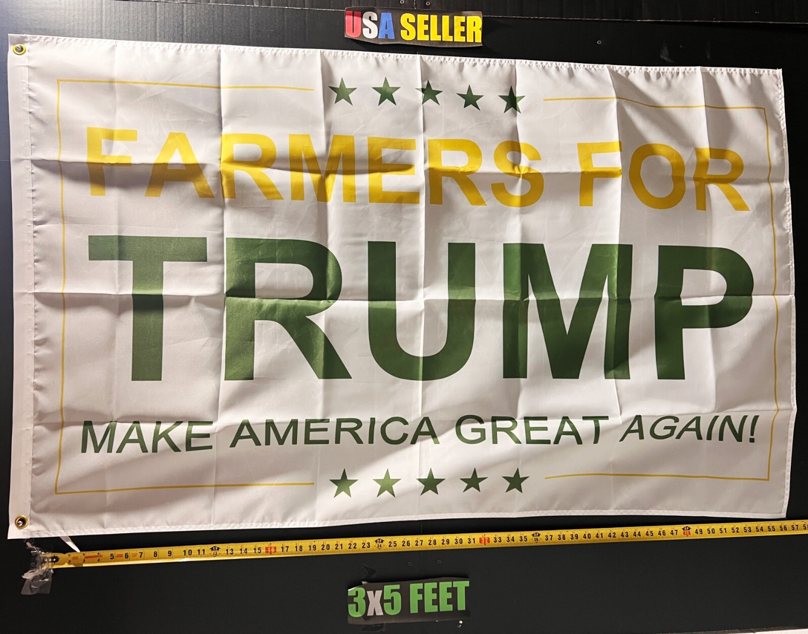 Donald Trump Flag FREE USA SHIP W Farmers For Trump Save America USA Sign 3x5'
