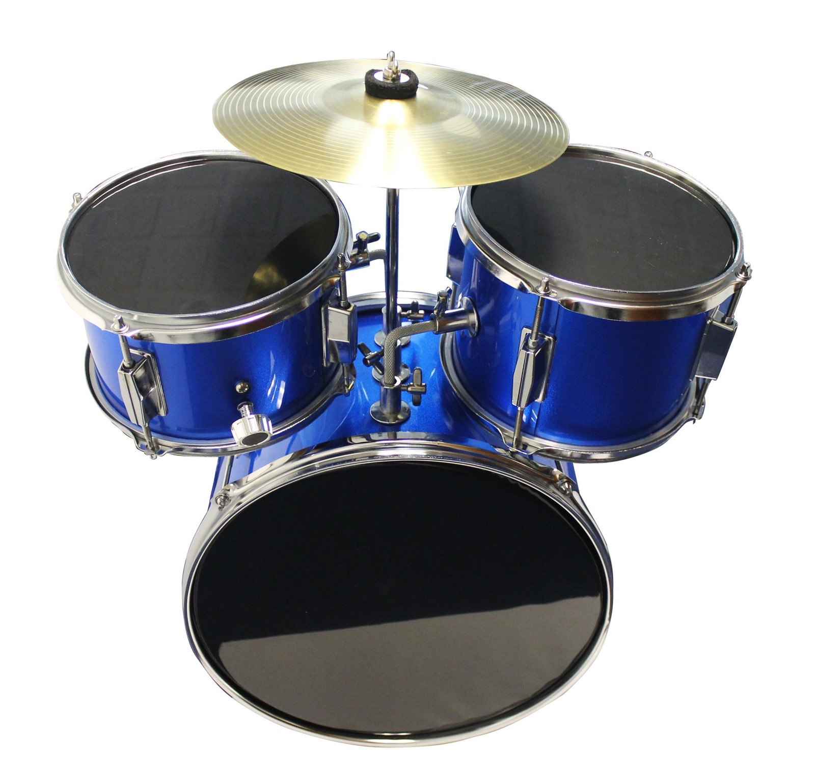 Kids Drum Set 3 Piece with Sticks & Throne Seat - Beginner Drum Kit for Children
