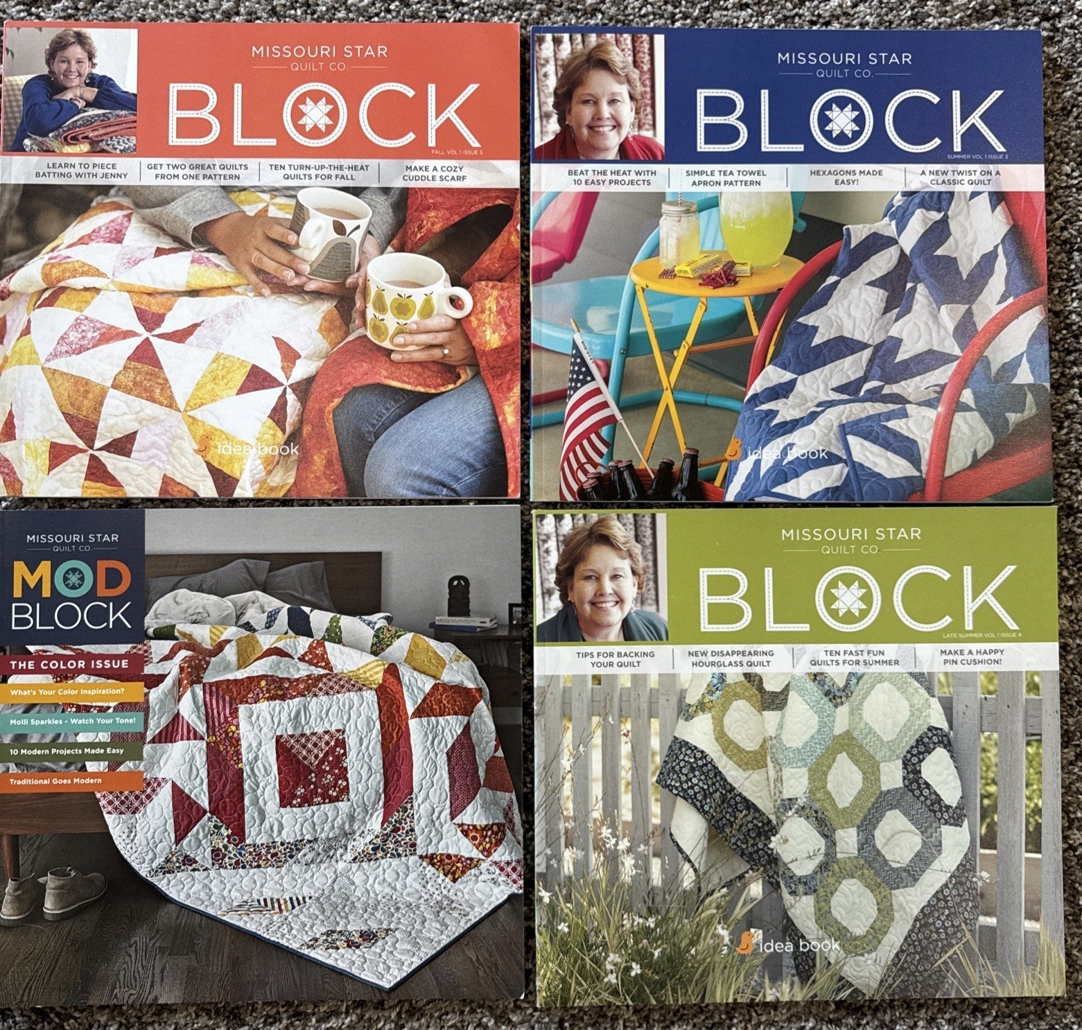 Missouri Star Quilt Co Block ModBlock Magazines 2014 Vol 1 Issues1-5 Quilting Pa