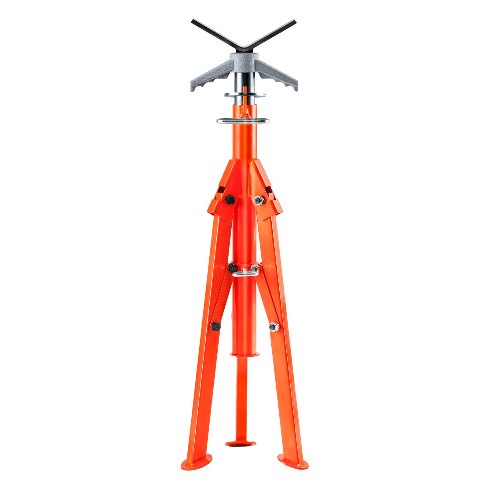 Uimoso Adjustable Pipe Stand 2500LBS Capacity,27.2"-52"Height for 1/2"-12" Pipes