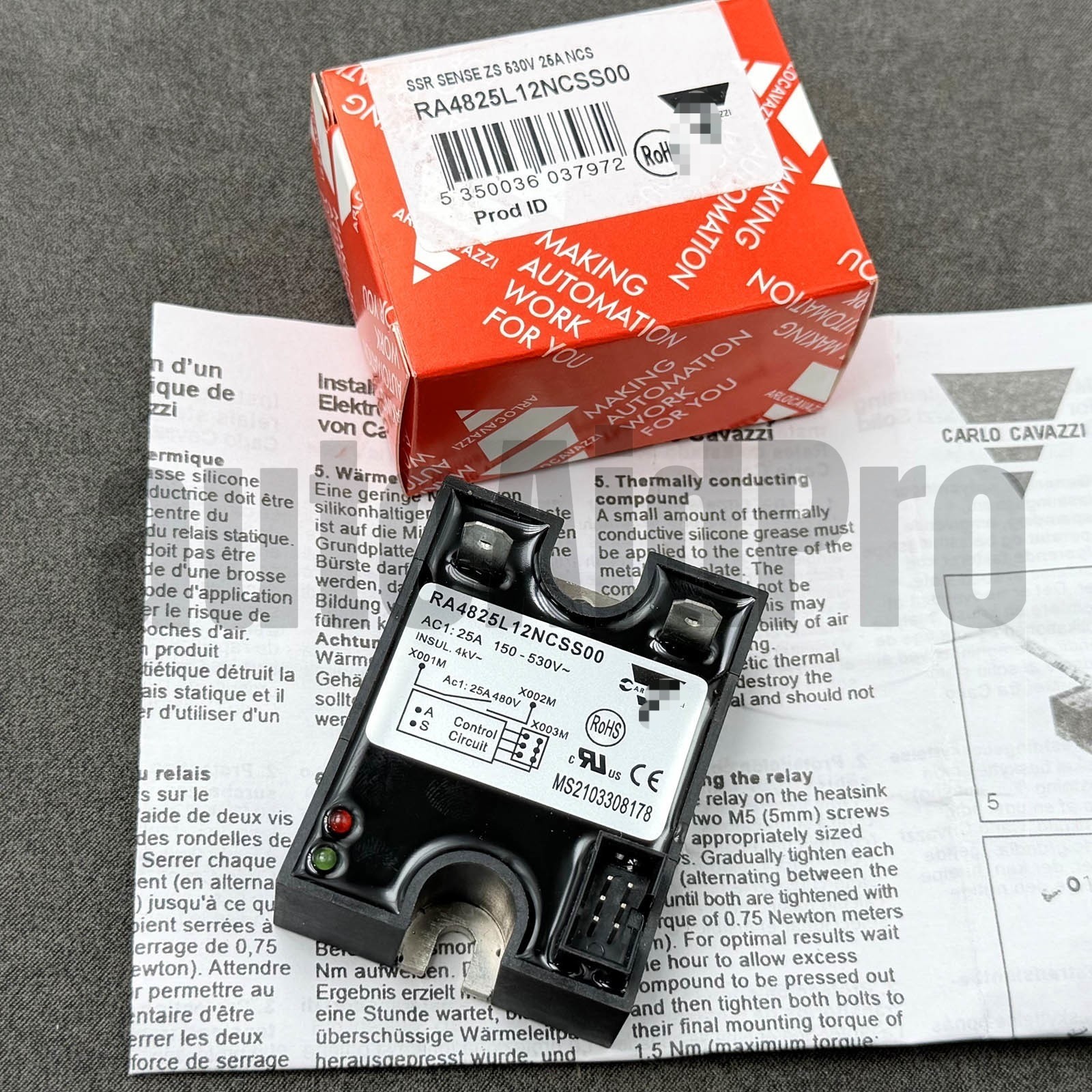 New Solid State Relay RA4825L12NCSS00 for CARLO GAVAZZI