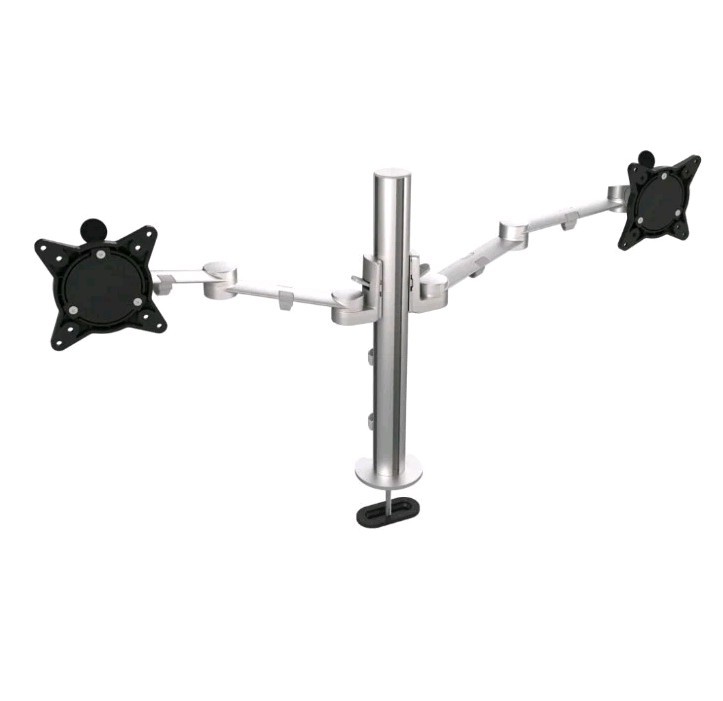 Offices To Go OTGMA2 Height Adjustable Dual Monitor Arm Tungsten Finish. New