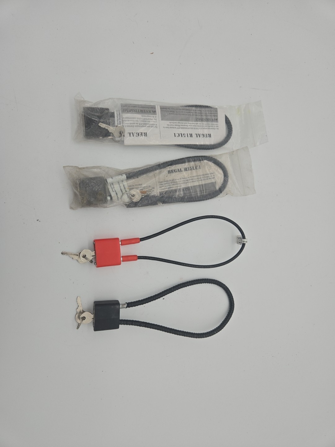 Cable Gun Lock Lot Of 4 With Keys