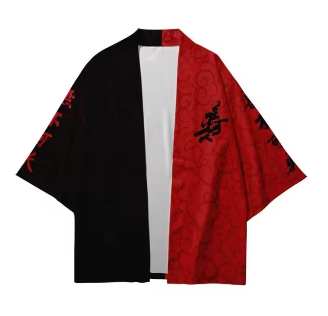 Japanese Haori Kimono Jacket Harajuku Streetwear Samurai Cosplay Yukata Cardigan