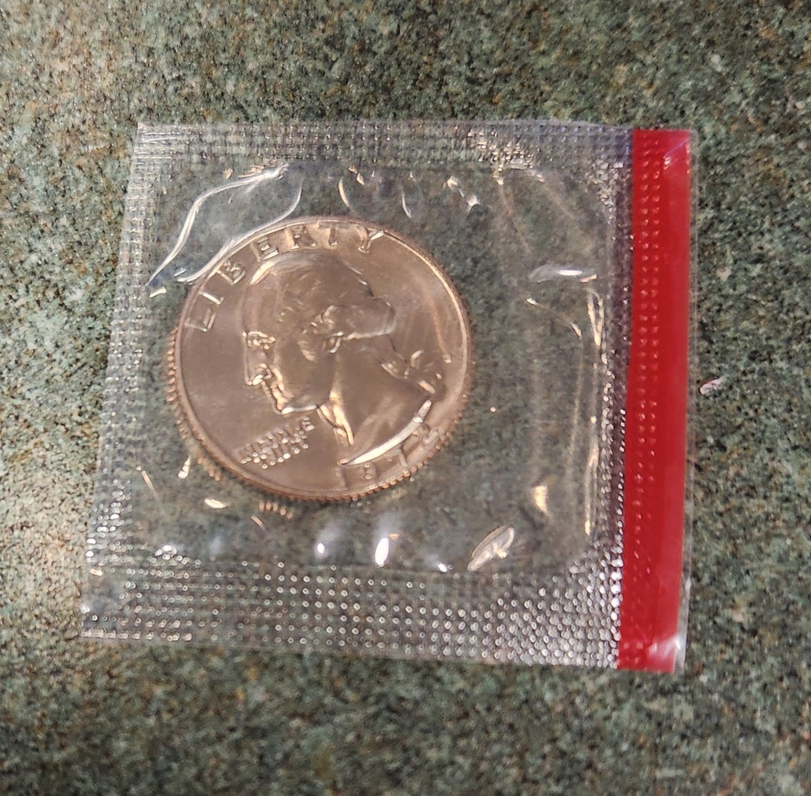 1972 P D Washington Quarter UNC Mint Cello FREE SHIPPING