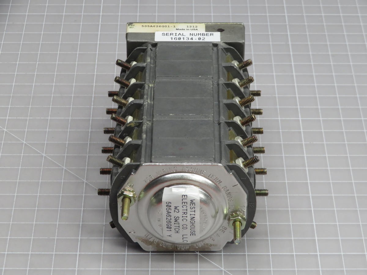 ELECTROSWITCH 505A626G01-1 WH TYPE W2 TRANSFER SWITCH T205301