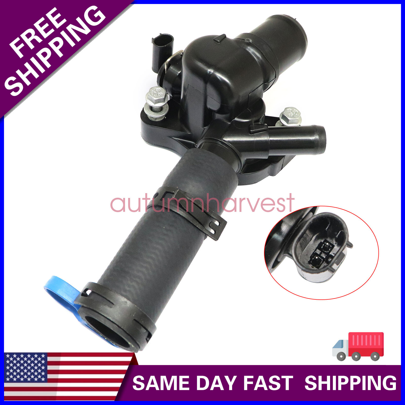 1x Engine Coolant Thermostat With Sensor 12652824 For Chevrolet Colorado 2016-22