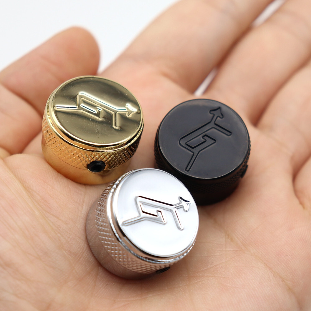 4x Gretsch With Arrow “G” Logo Knobs Metal Guitar Control Knob Volume Tone Knobs