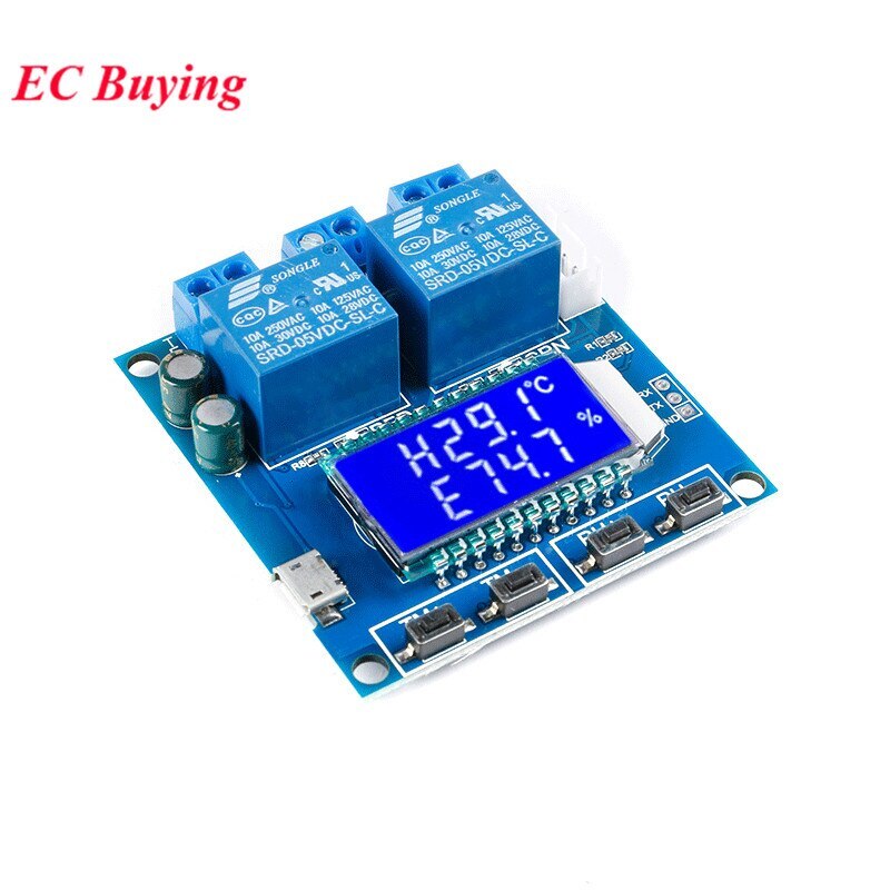 XY-TR01 SHT20 Humidity Temperature Controller DC 12V LCD Display Relay Module