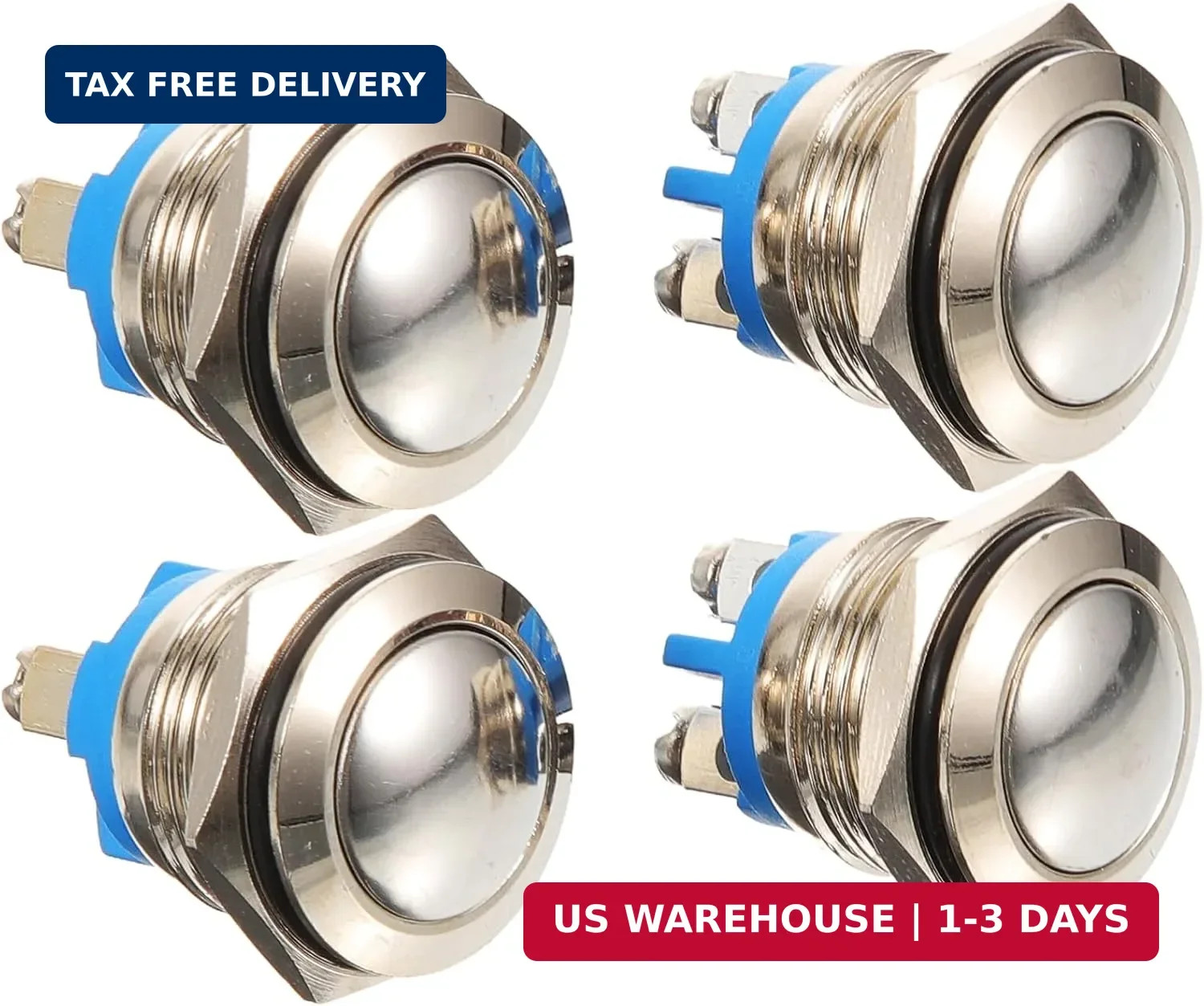 4pcs Doorbell Button Doorbell Chime Wired Door Switch Ringer Button for Home Com