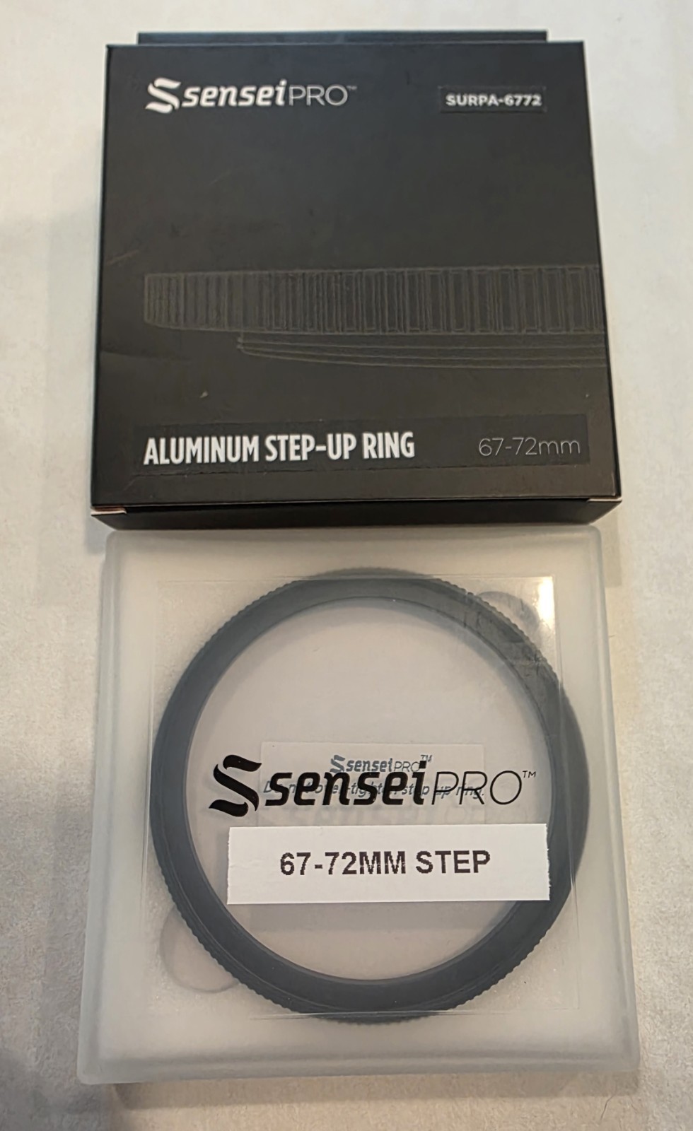 Sensei Pro Aluminum Step-up Ring 67mm-72mm