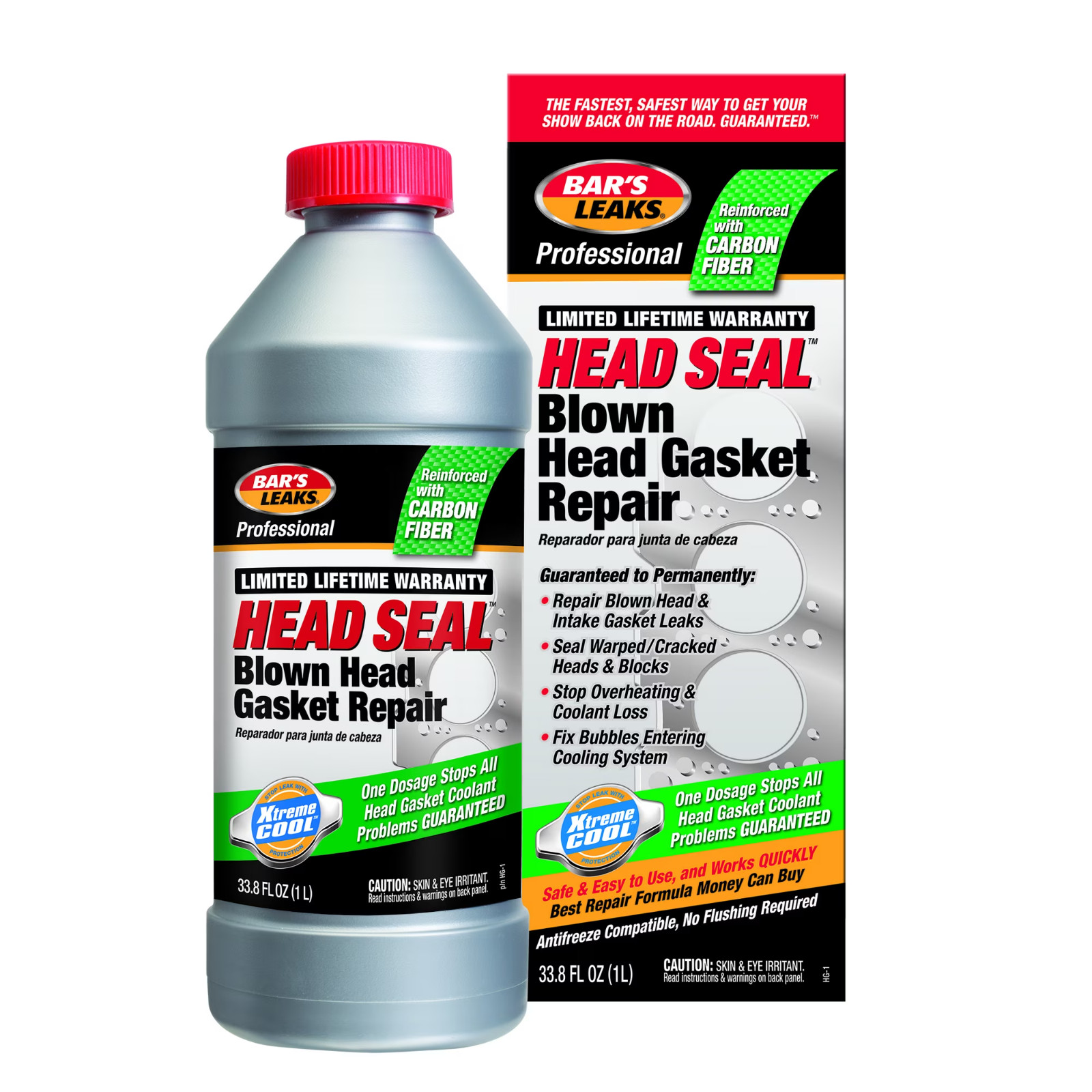 Bar's Leaks Head Seal Blown Head Gasket Repair, Automotive Additive, 33.8 oz