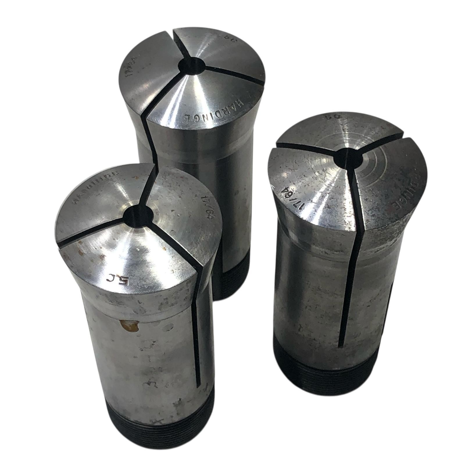 Hardinge 5C Round Collet 17/64 in. With Internal Threads