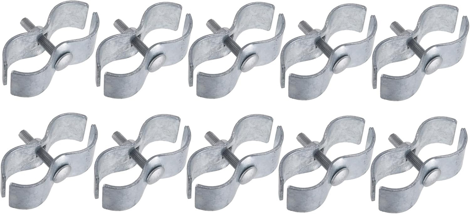 10 Set Chain Link Fence Clamps 1-5/8" Dog Kennel Panel Clamp for round Pipe Fram