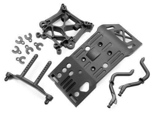 HPI Savage X/XL Skid Plate/Body Mount/Shock Tower Set