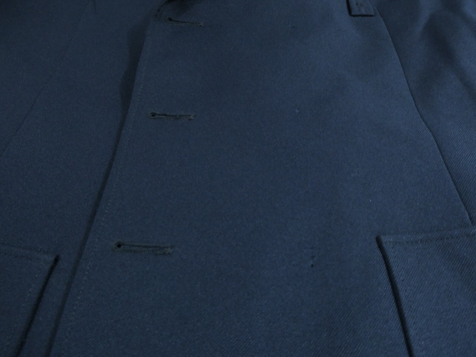 FLYING CROSS 38803 COMMAND MEN SIZE 44 LONG SINGLE BREASTED NAVY NO BUTTON