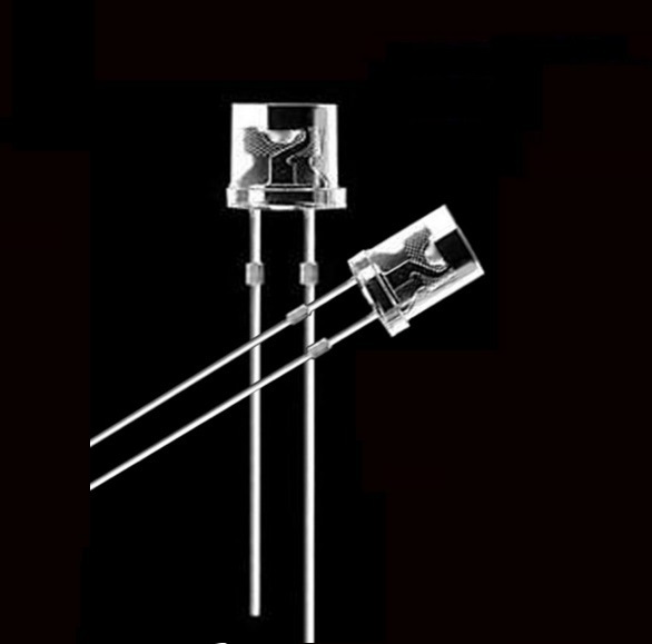 30PCS 5MM 2Pin Flat Top White LED Wide Angle Flat Head Light Lamp new