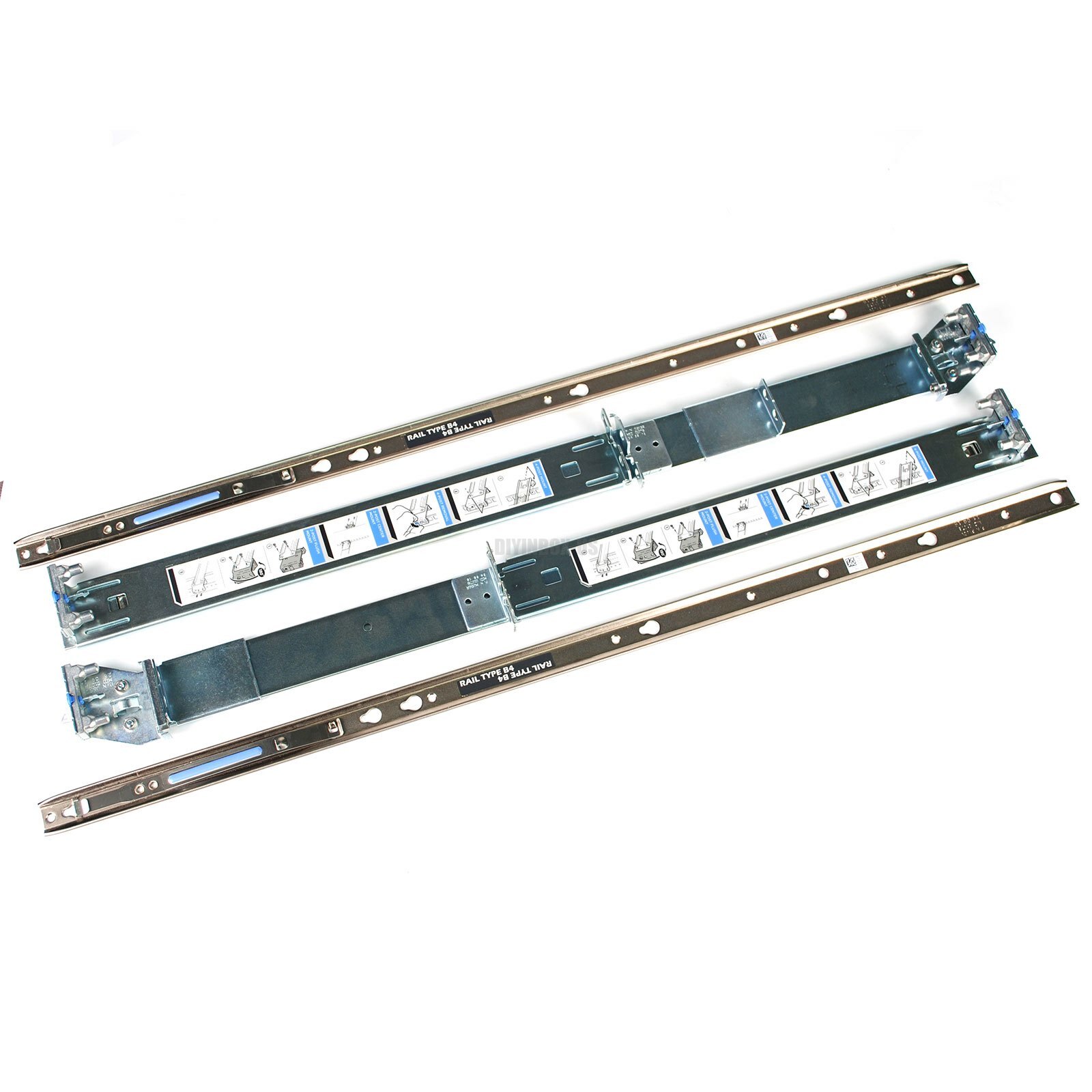 New For Dell Poweredge R510 R520 R530 2/4 Post Rack 2U Static Rails Kit H872R