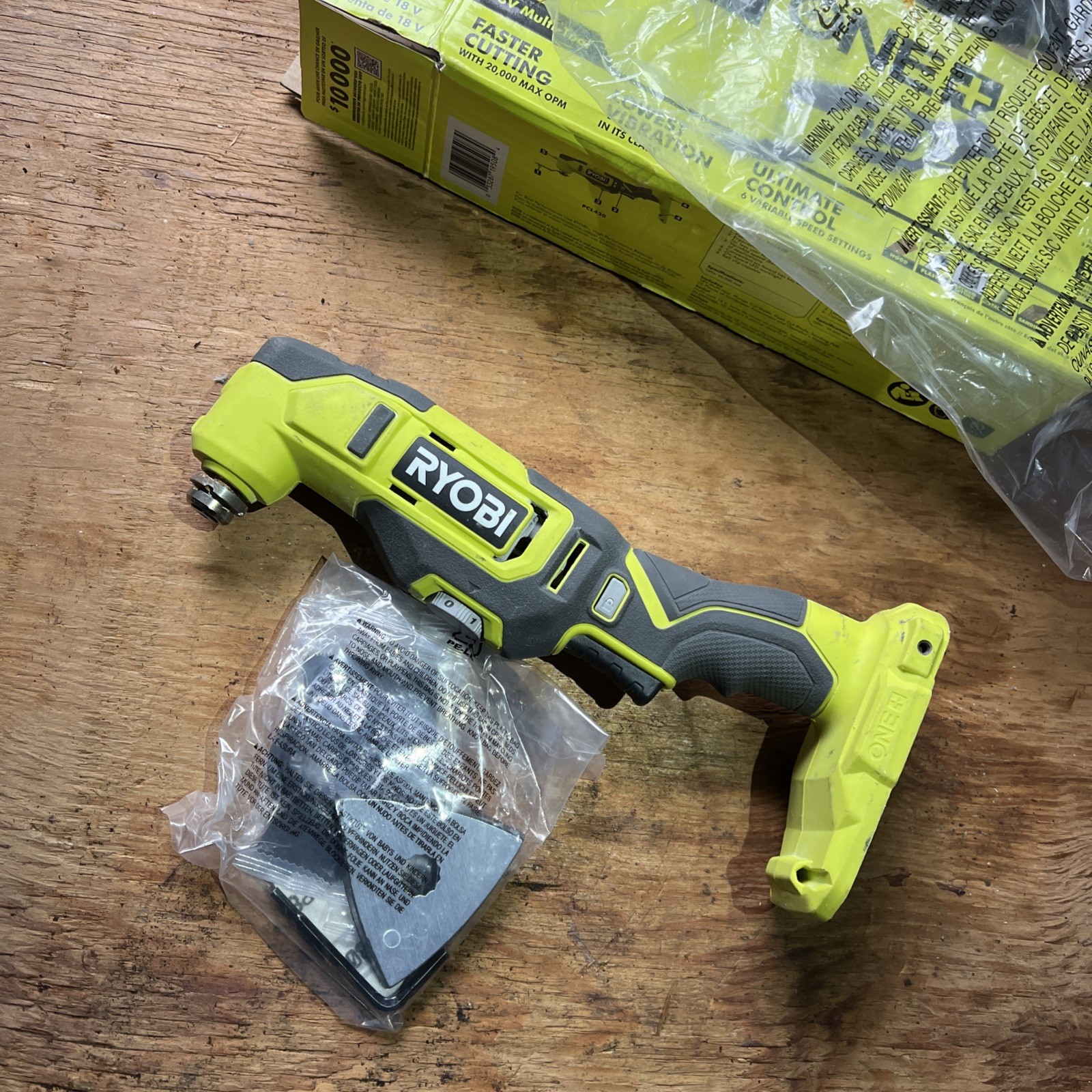 **PARTS ONLY** RYOBI ONE+18V Oscillating Multi-Tool 18v Power Tool Only PCL430B