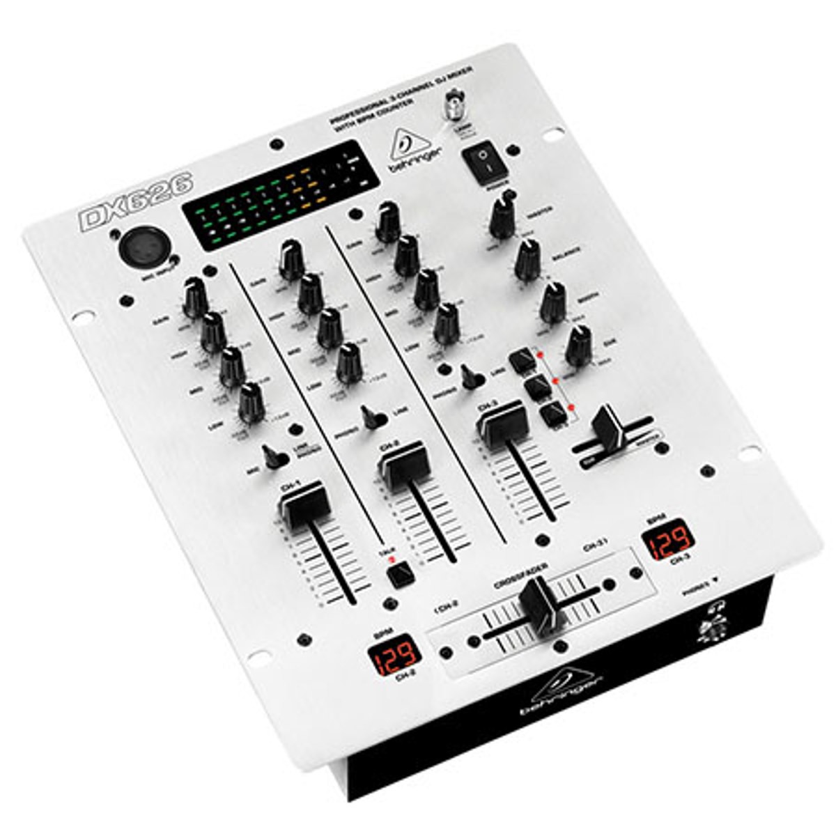 Behringer Pro Mixer DX-626 Professional 3 Channel DJ Mixer with Integrated Beat-