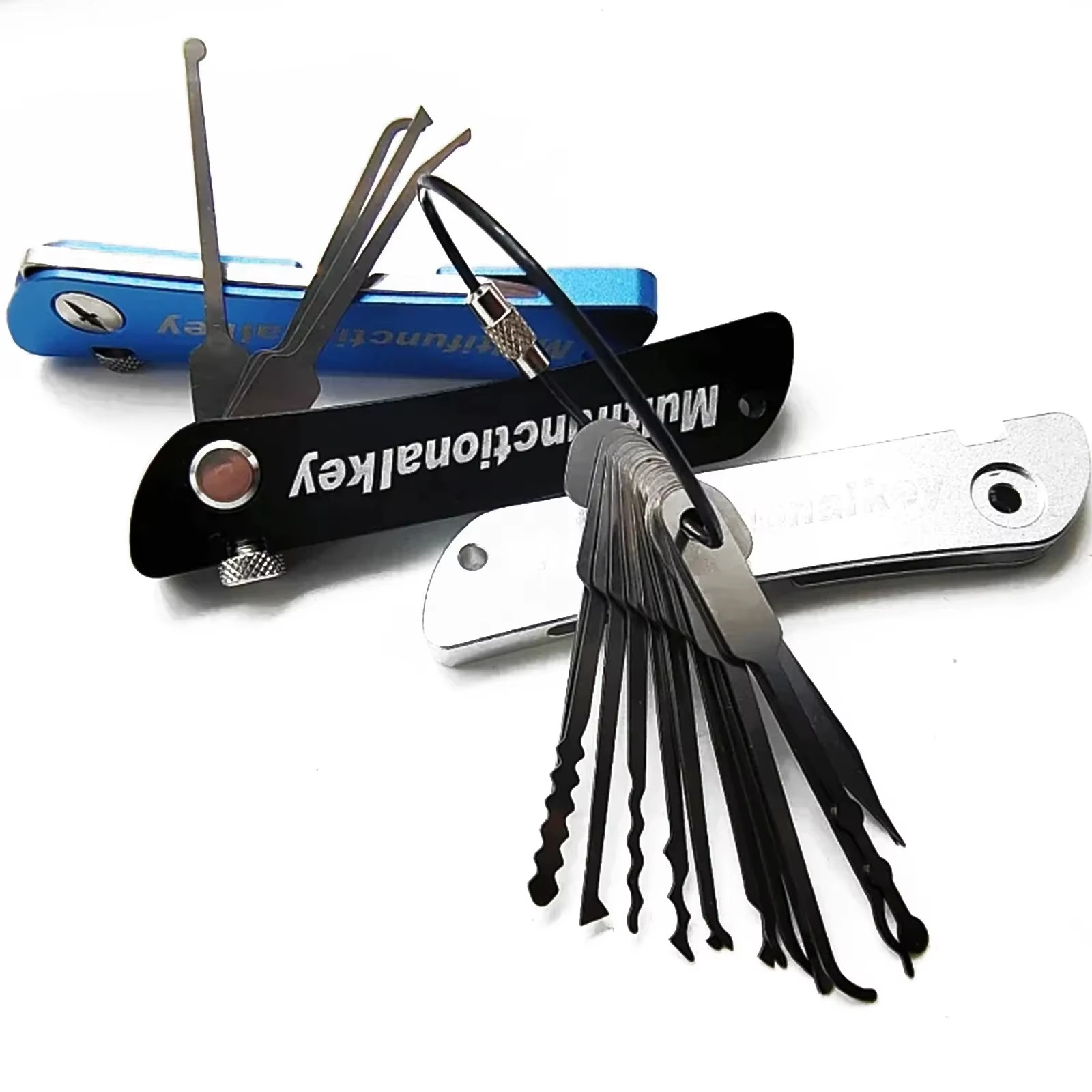 21pcs Stainless Steel Key Practice Set – Professional Door Unlocking Tools