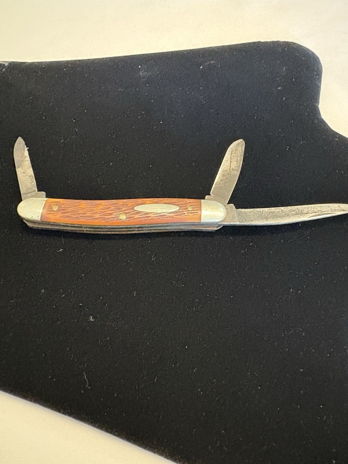 Vintage Craftsman pocket knife model 9472 USA 3 blade stockman Sears