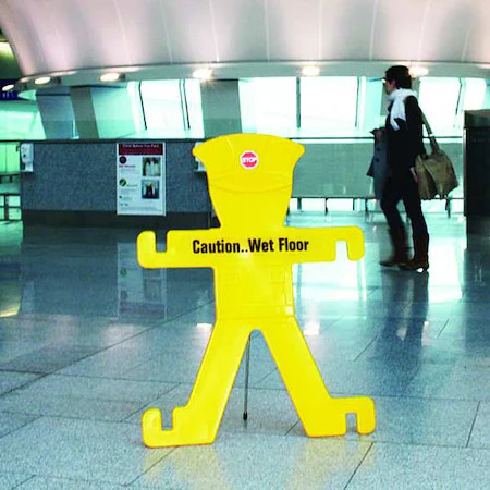 Zoro Select 3Utr5 Traffic Barriers, Yellow, Caution Wet Floor, 3Utr5