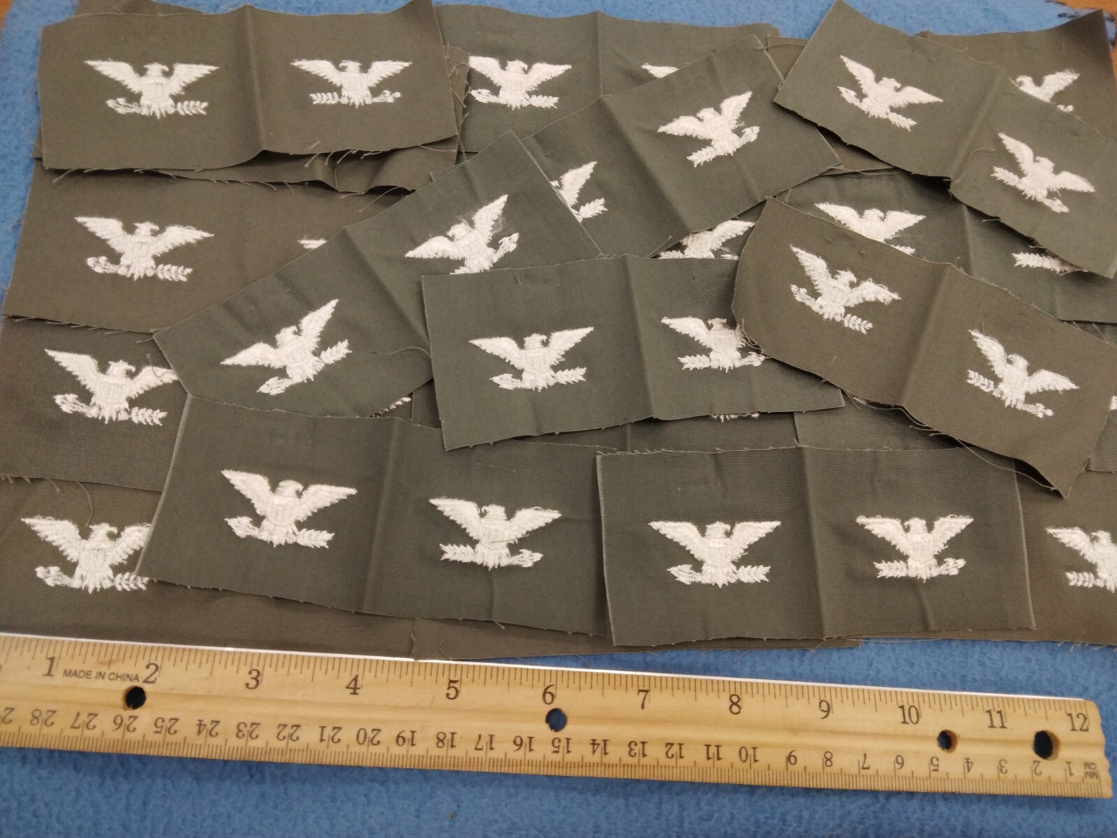 BUNDLE OF 20 PAIRS U.S. AIR FORCE - VIETNAM ERA - COLONEL  Sew-On Patches - NEW
