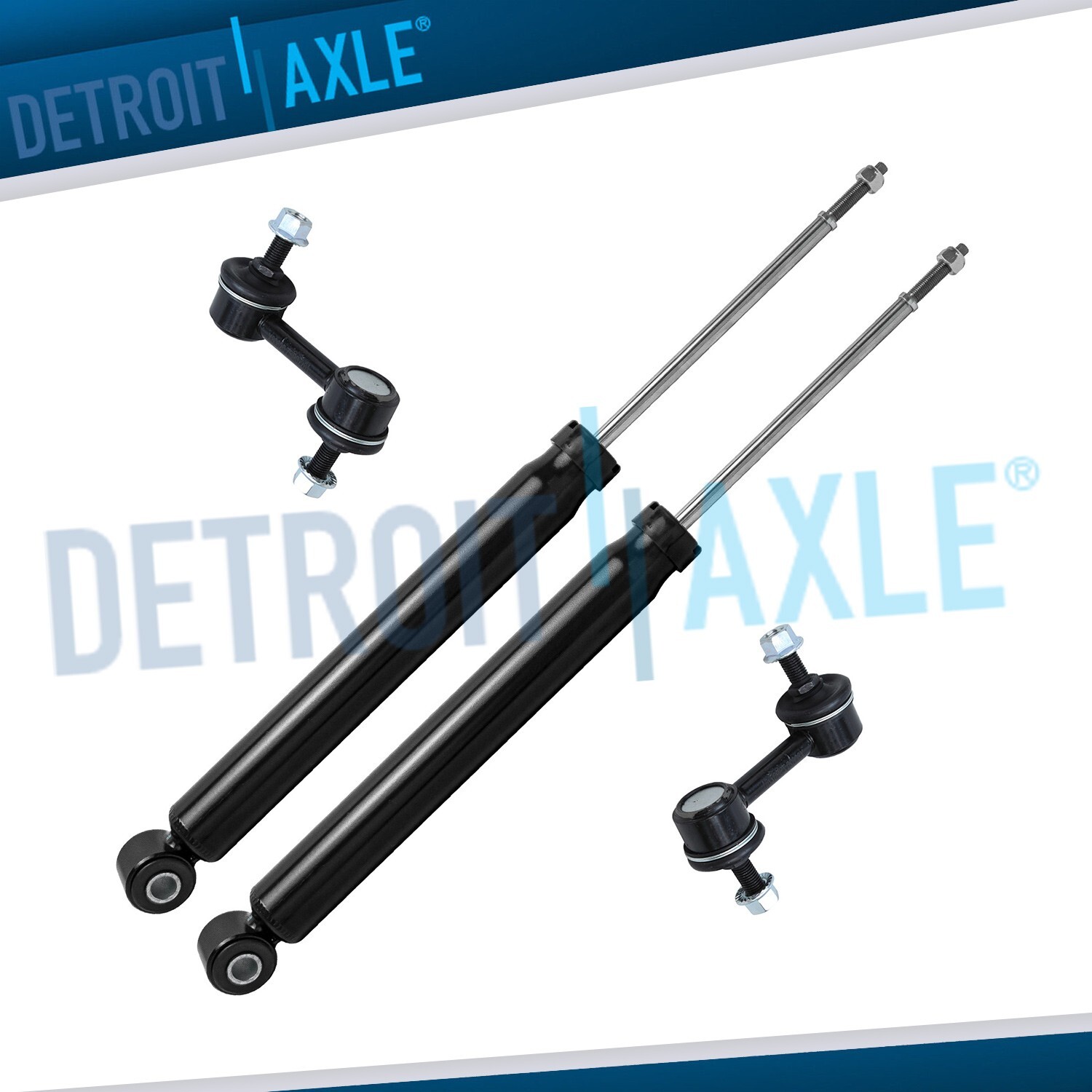 4pc Rear Shocks Absorbers Sway Bar Links Kit for 2007 - 2010 Sonata Azera Amanti