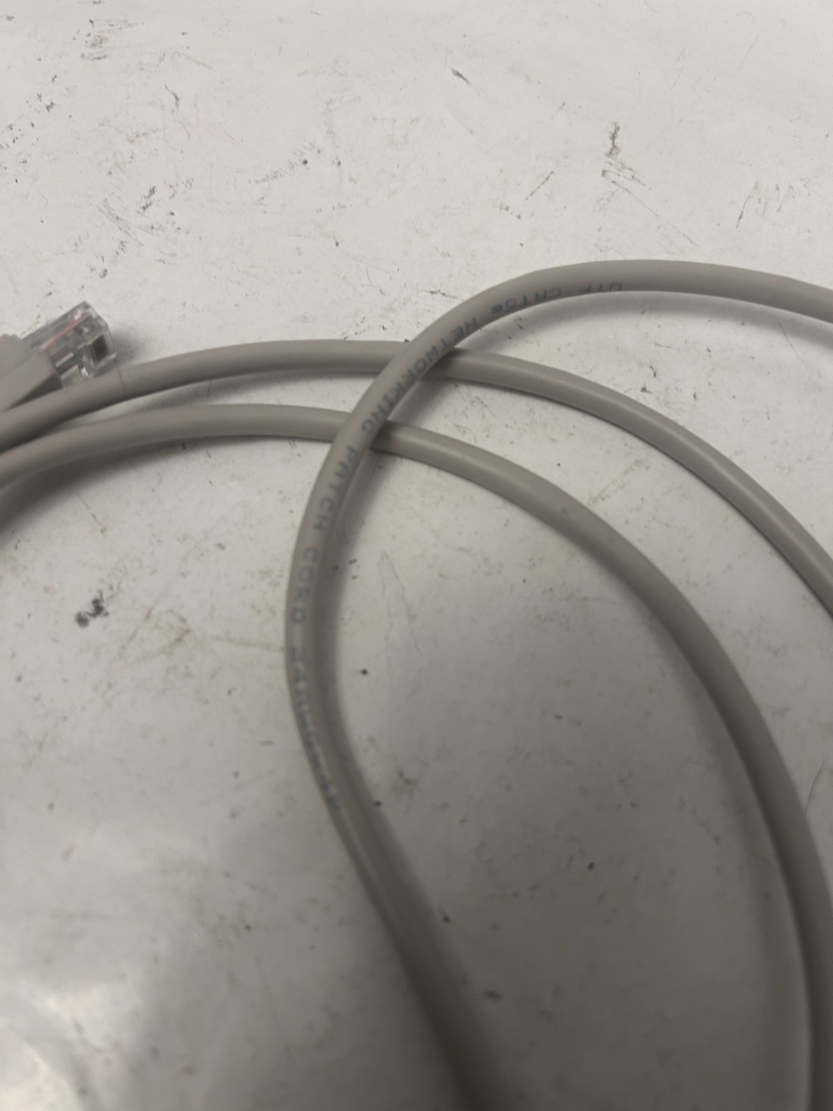 Ethernet cable 7ft cord off white