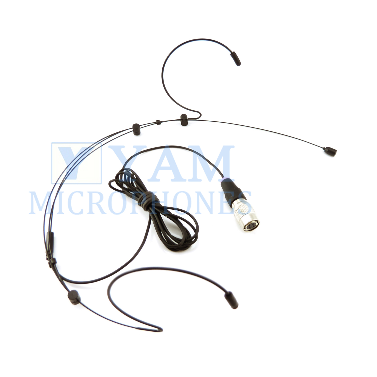 Dual Headset mic Yam Black Headworn For AUDIO TECHNICA T35 T75 T211 T601 T701