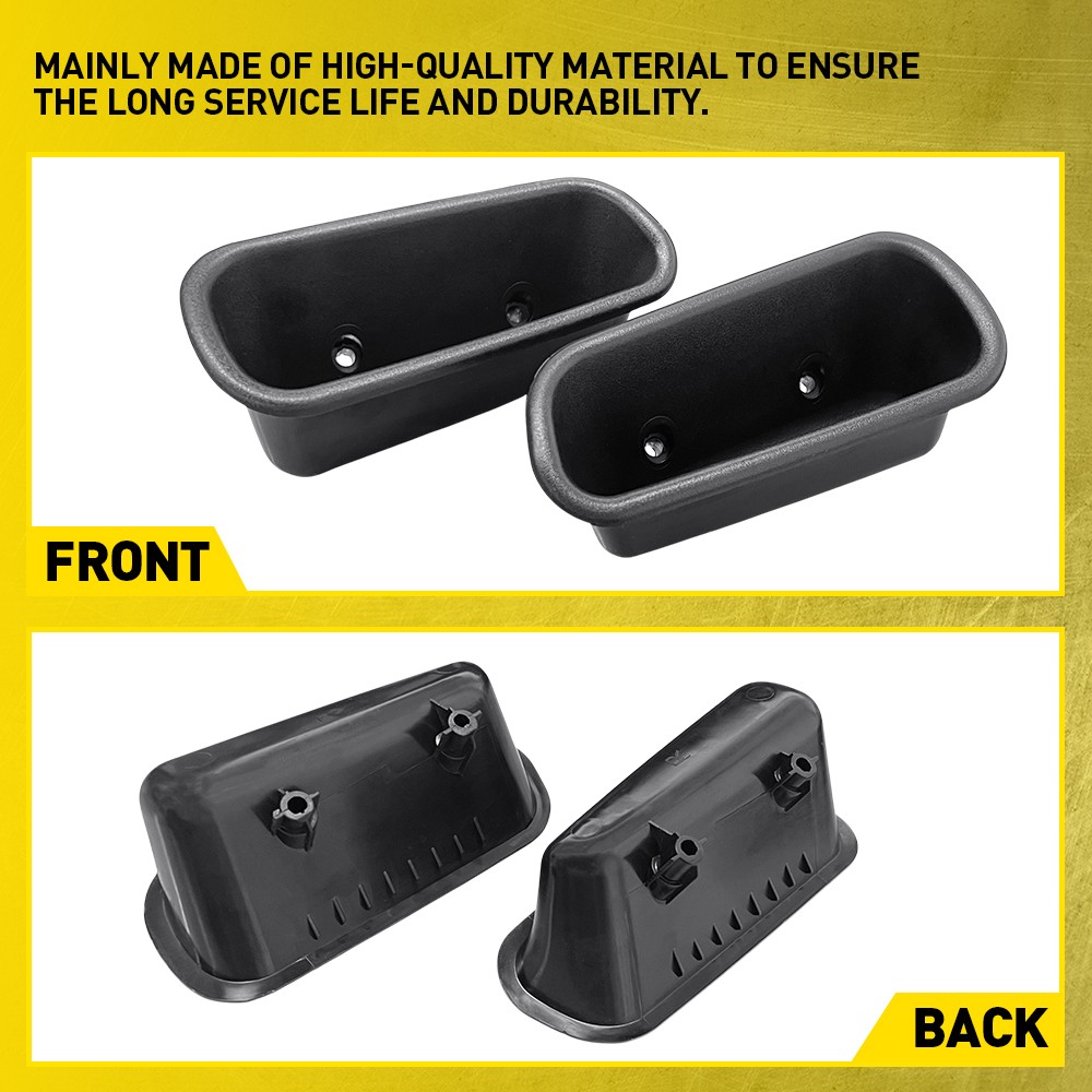 Pair For 1994-2002 Dodge Ram 1500 2500 3500 Front RH LH Door Pull Handle Cup EXF