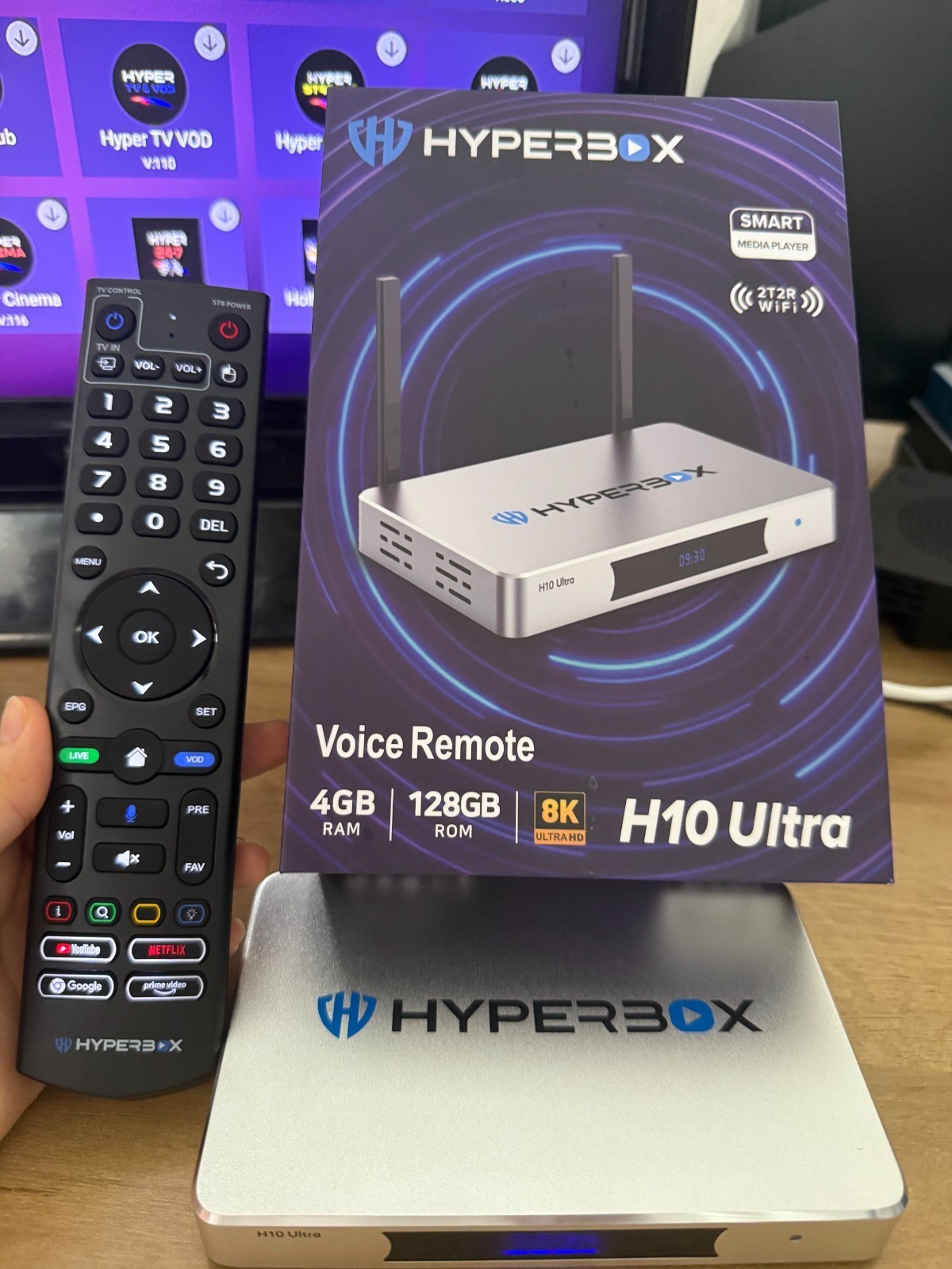 Hyperbox H10 Ultra 8K 4gb RAM 128GB ROM Android  Streaming Smart Media Player