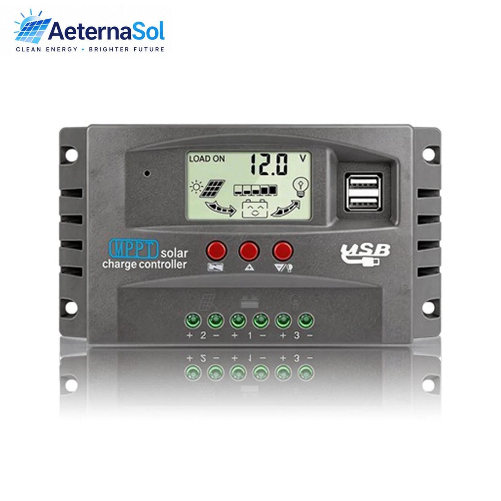 60A MPPT Solar Charge Regulator Controller 12V/24V Auto  for lithium battery