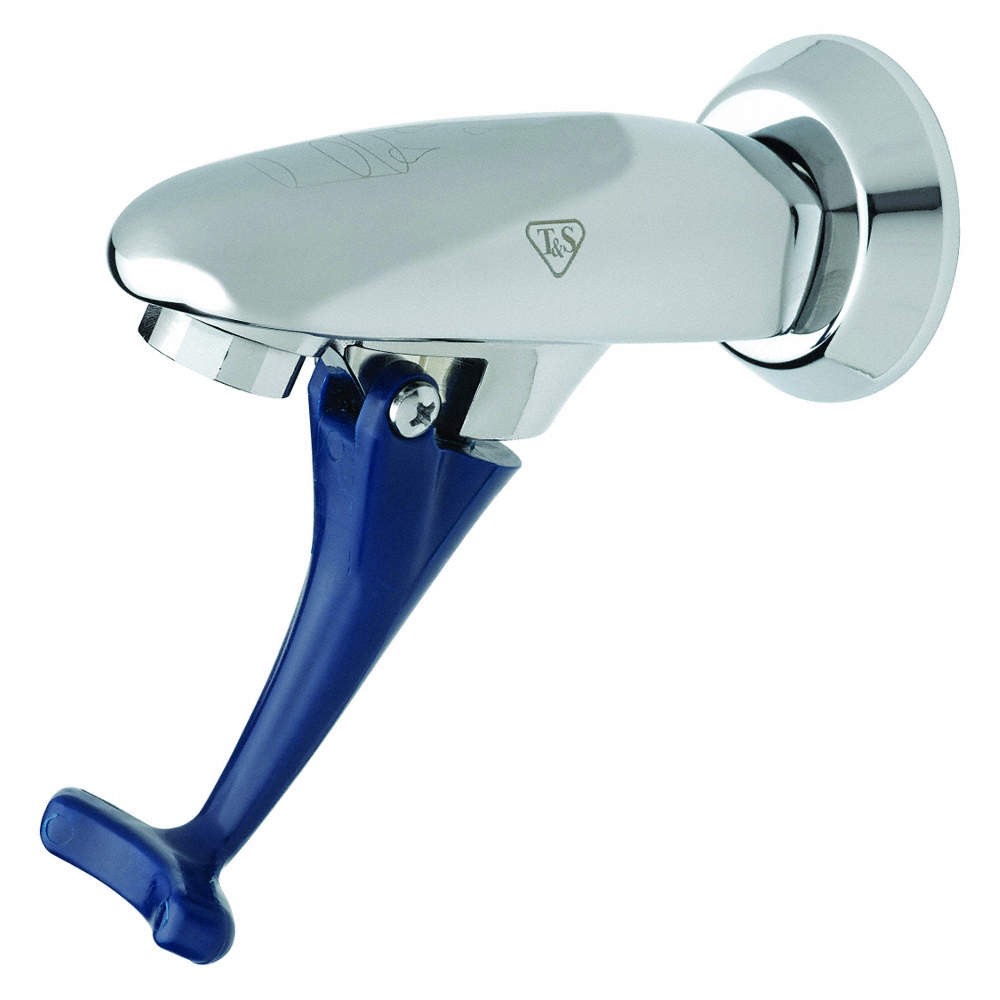 T&S BRASS B-1200 Straight,Chrome,T&S,Brass,0.25-2.25gpm 2MCU2