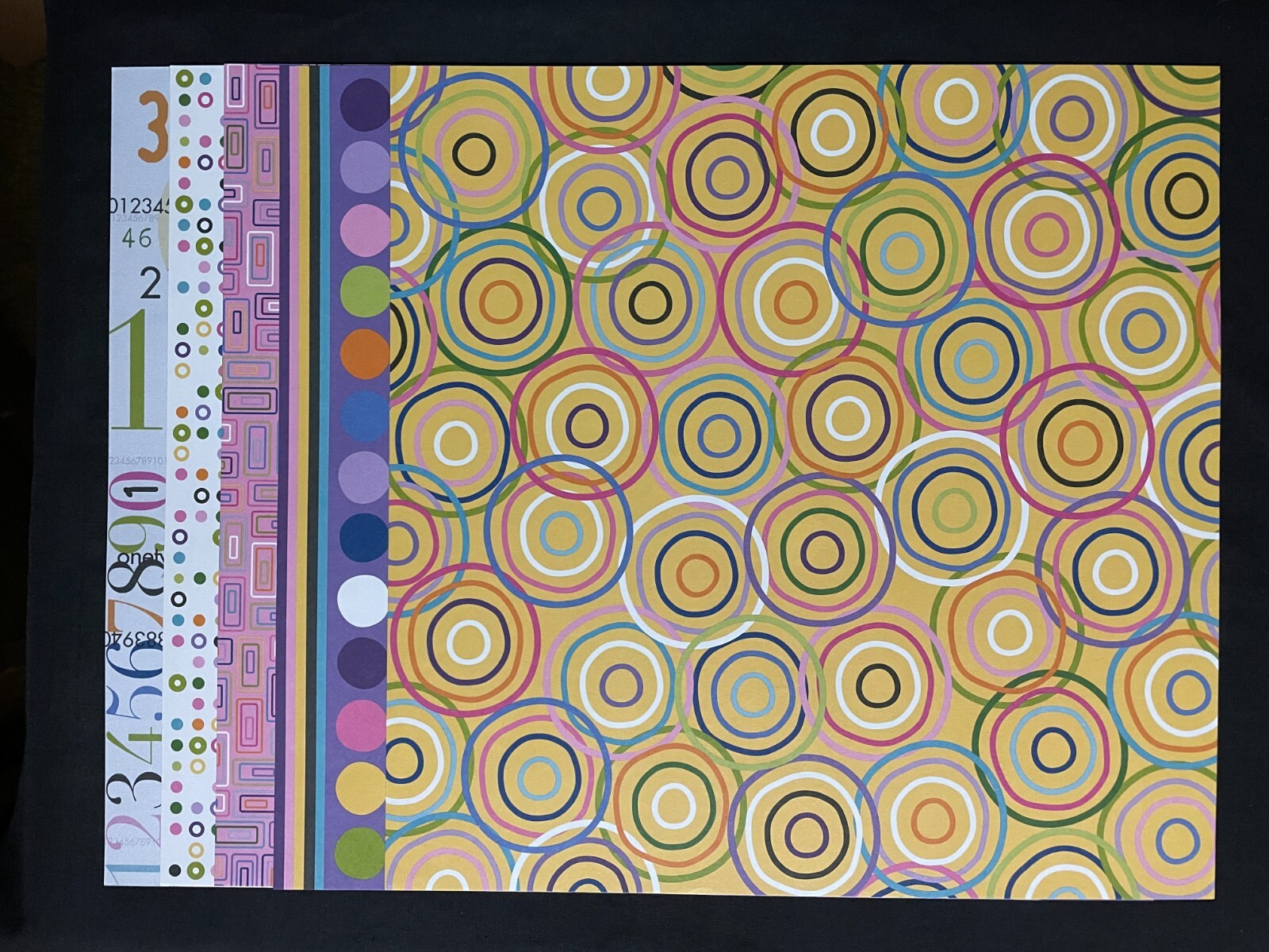 K I MEMORIES "CELEBRATE" 12X12 SINGLE-SIDED PAPERS