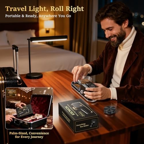 Automatic Electric Cigarette Rolling Machine - One-Touch Maker & Accessories Kit