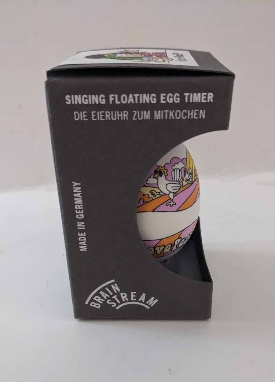 BrainStream BeepEgg HIPPIE Musical Singing Floating Egg Timer PiepEi German Ed