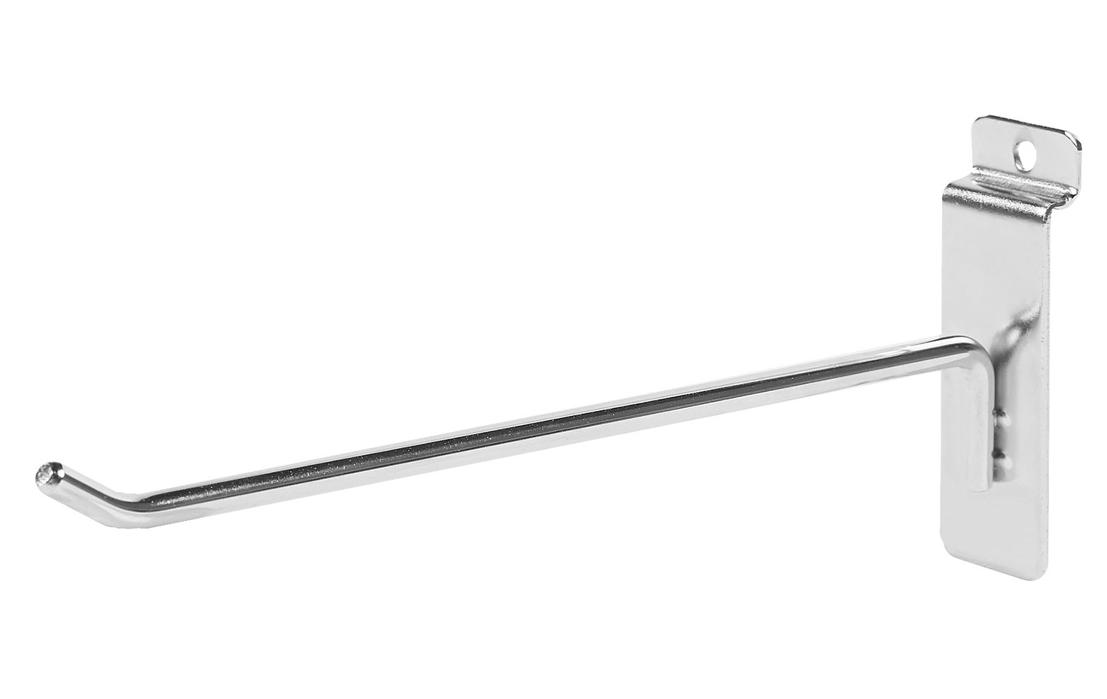SSWBasics 8" Slatwall Hooks - Chrome - Pack of 50