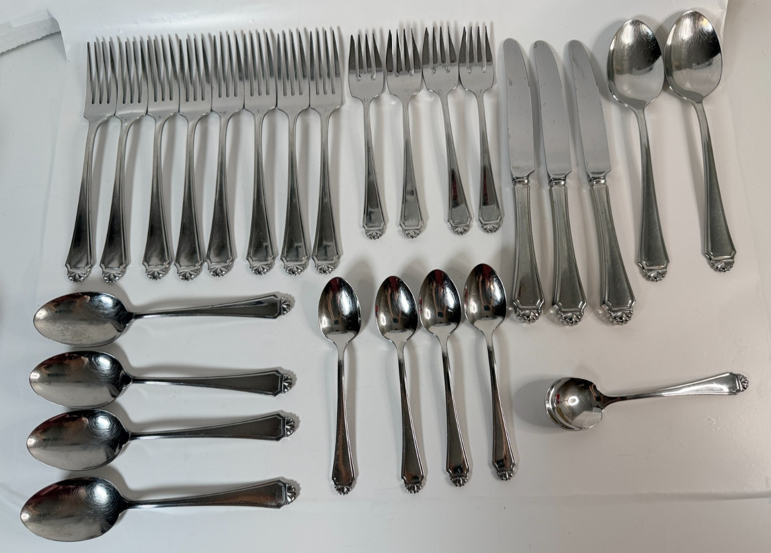 Oneida Cube HENLEY Stainless Glossy  Flatware Forks Knives Spoons Serving Choice