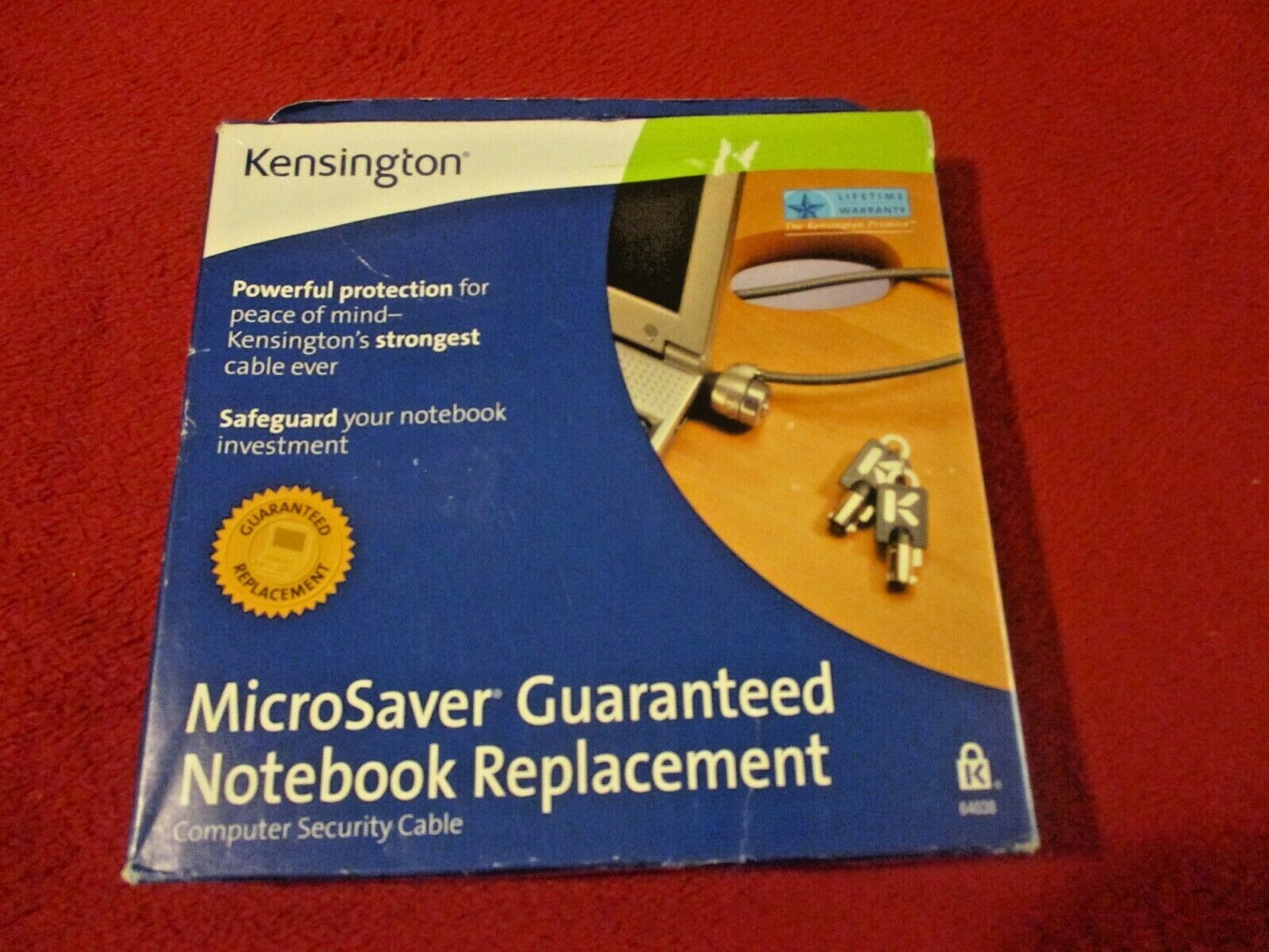 Kensington Notebook Micro Saver Computer Security Cable New