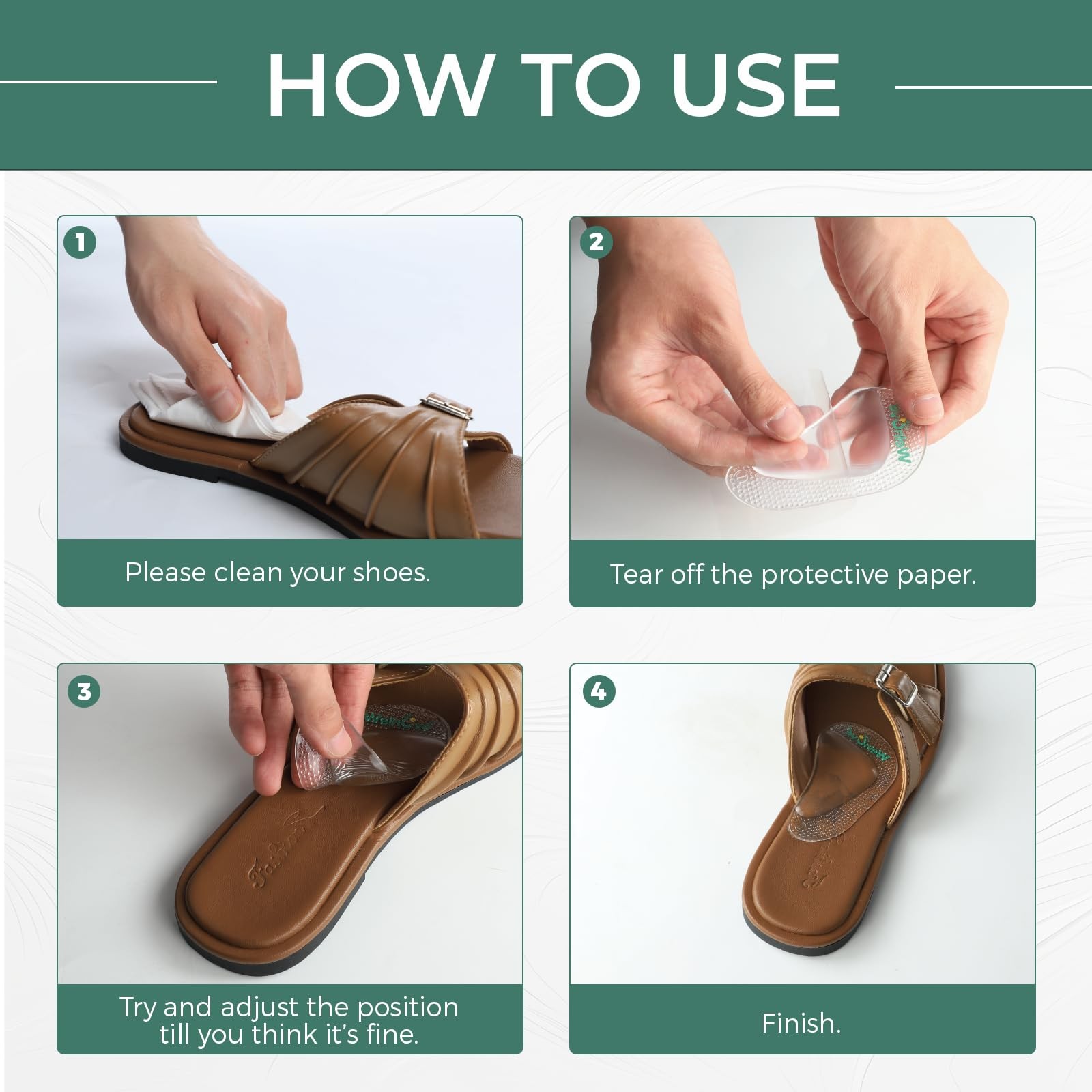 Arch Support Inserts Flat Feet - 8-Pair Gel Arch Support Insoles for Plantar ...