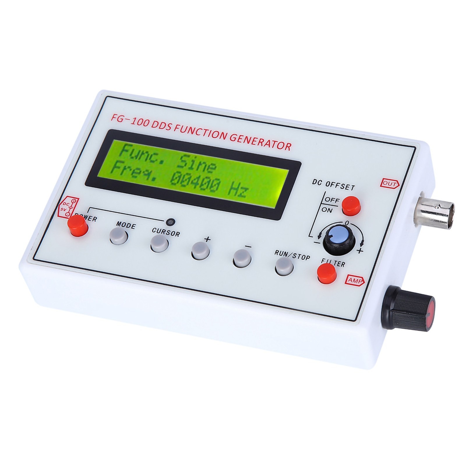 DDS Generator Sine Frequency 1HZ-500KHz Counter Signal Source Generator Meter
